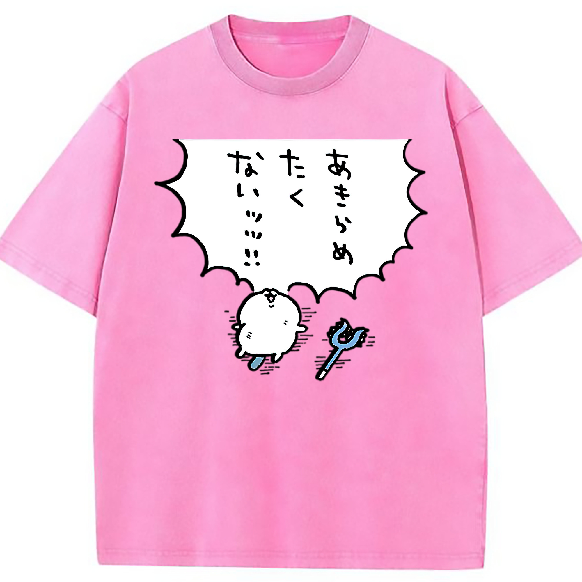 （画像用） ちいかわ ちいかわ Chii-kawa chiikawa 綿100% ヴィンテージ風 半袖Tシャツ（フロントプリント）